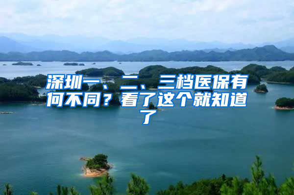 深圳一、二、三檔醫(yī)保有何不同？看了這個就知道了