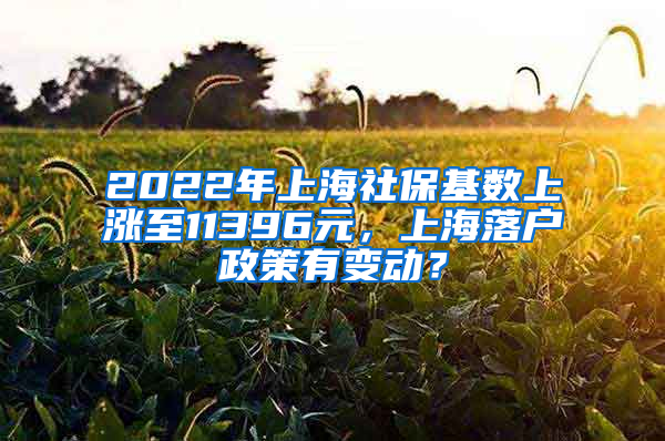 2022年上海社?；鶖?shù)上漲至11396元，上海落戶政策有變動？