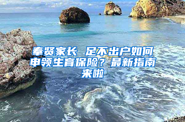 奉賢家長(zhǎng) 足不出戶如何申領(lǐng)生育保險(xiǎn)？最新指南來(lái)啦