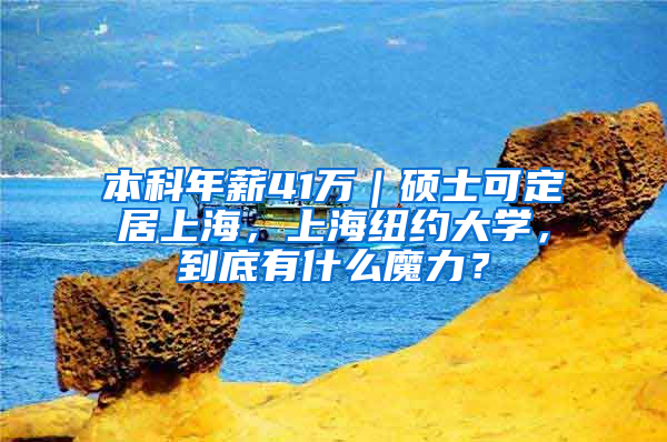 本科年薪41萬｜碩士可定居上海，上海紐約大學，到底有什么魔力？