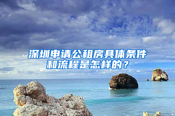 深圳申請(qǐng)公租房具體條件和流程是怎樣的？