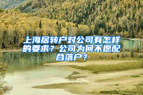 上海居轉(zhuǎn)戶對公司有怎樣的要求？公司為何不愿配合落戶？