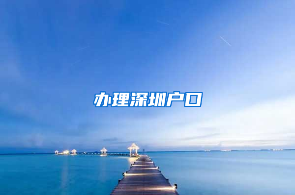 辦理深圳戶口