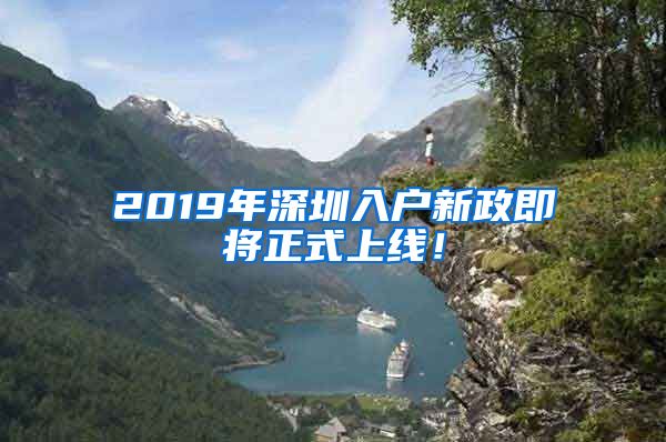 2019年深圳入戶新政即將正式上線！