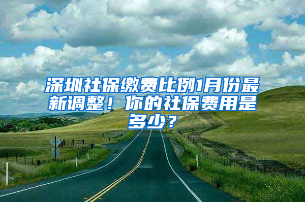 深圳社保繳費比例1月份最新調(diào)整！你的社保費用是多少？