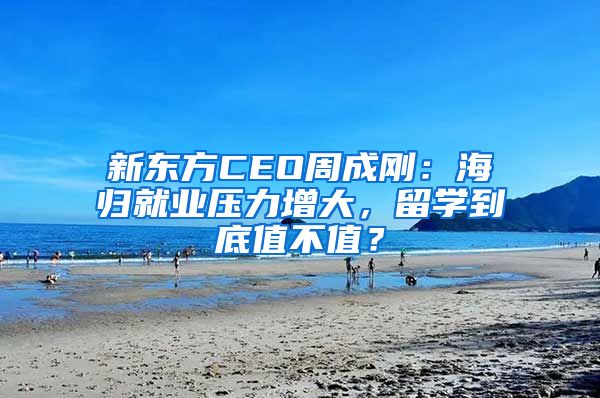 新東方CEO周成剛：海歸就業(yè)壓力增大，留學到底值不值？