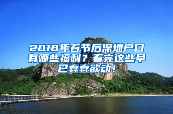 2018年春節(jié)后深圳戶口有哪些福利？看完這些早已蠢蠢欲動！