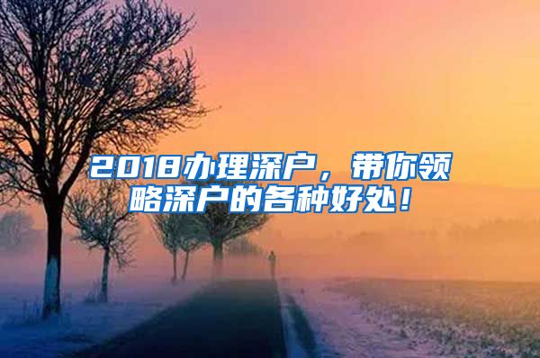 2018辦理深戶，帶你領(lǐng)略深戶的各種好處！