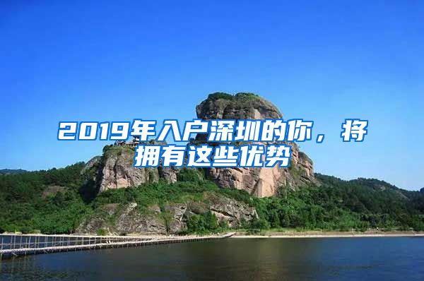 2019年入戶深圳的你，將擁有這些優(yōu)勢