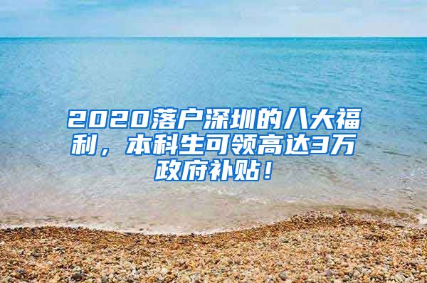 2020落戶深圳的八大福利，本科生可領(lǐng)高達(dá)3萬政府補(bǔ)貼！