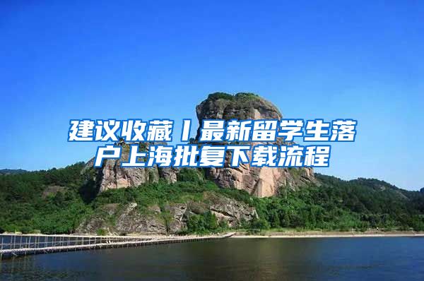 建議收藏丨最新留學生落戶上海批復下載流程