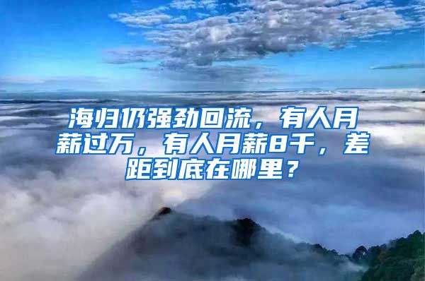 海歸仍強(qiáng)勁回流，有人月薪過萬，有人月薪8千，差距到底在哪里？