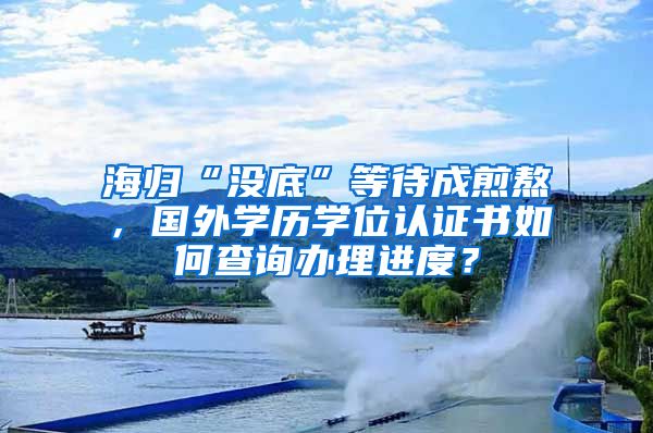 海歸“沒底”等待成煎熬，國(guó)外學(xué)歷學(xué)位認(rèn)證書如何查詢辦理進(jìn)度？