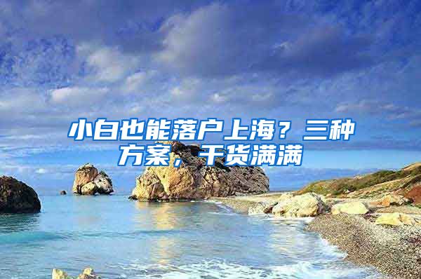 小白也能落戶(hù)上海？三種方案，干貨滿(mǎn)滿(mǎn)