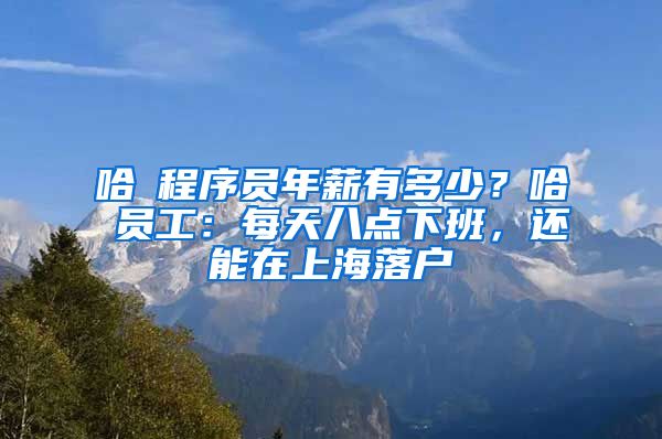 哈啰程序員年薪有多少？哈啰員工：每天八點(diǎn)下班，還能在上海落戶(hù)