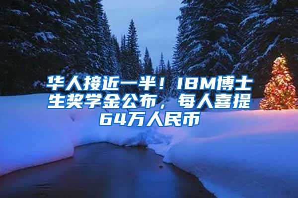 華人接近一半！IBM博士生獎(jiǎng)學(xué)金公布，每人喜提64萬(wàn)人民幣