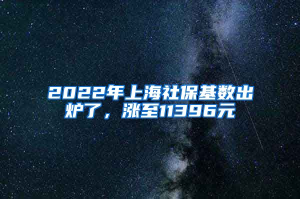 2022年上海社?；鶖?shù)出爐了，漲至11396元