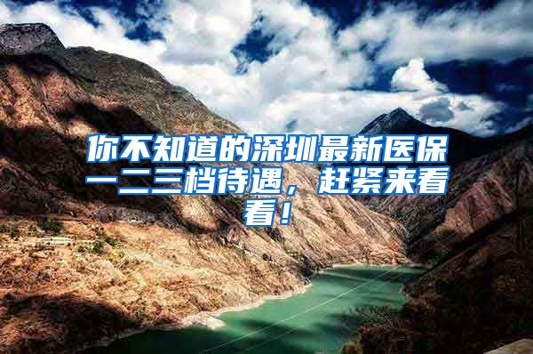 你不知道的深圳最新醫(yī)保一二三檔待遇，趕緊來(lái)看看！