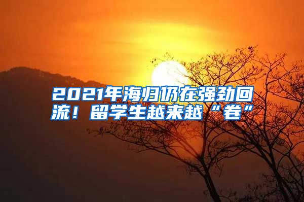 2021年海歸仍在強(qiáng)勁回流！留學(xué)生越來(lái)越“卷”